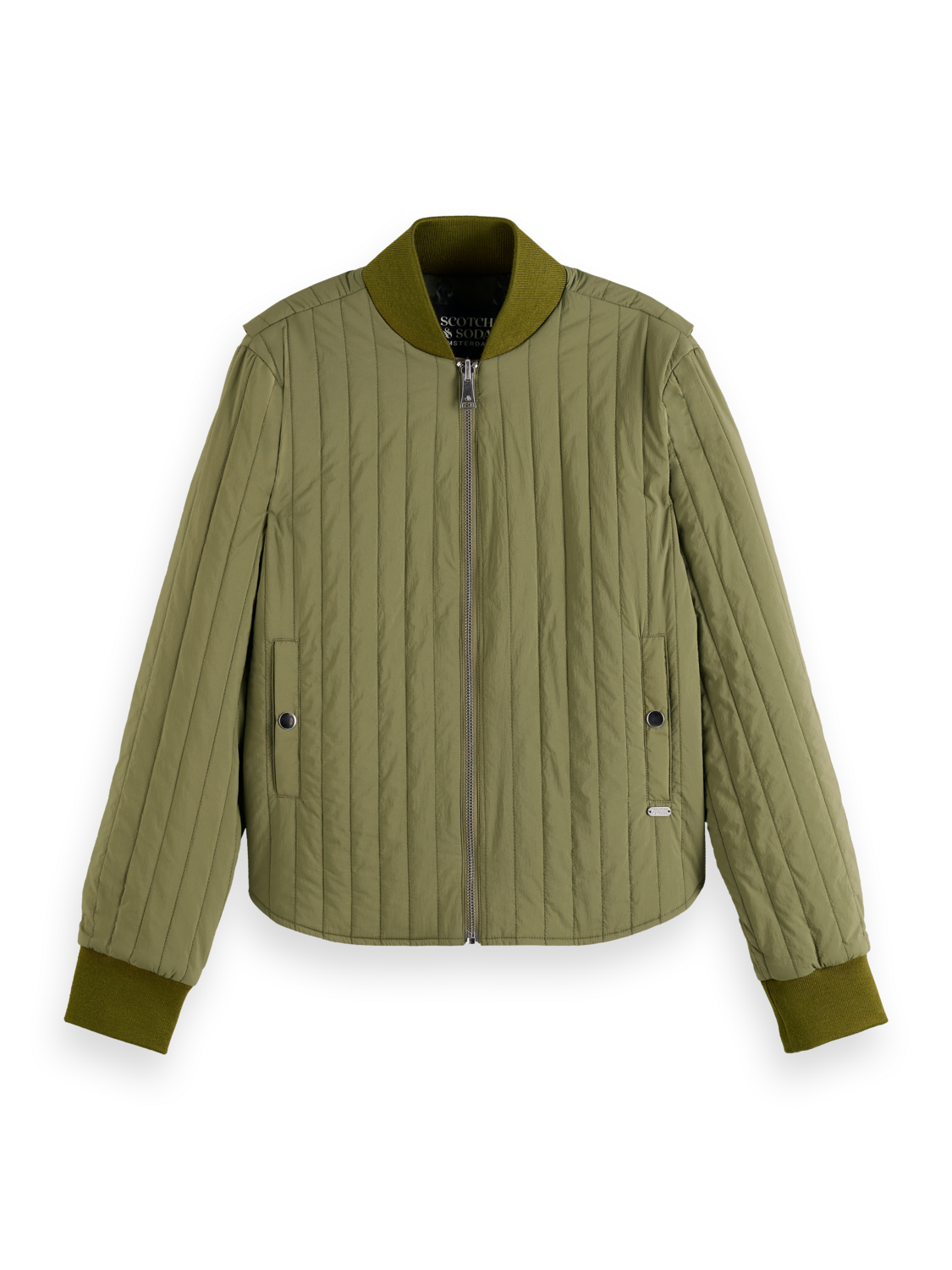 REVERSIBLE VERTICAL QUILT BOMBER