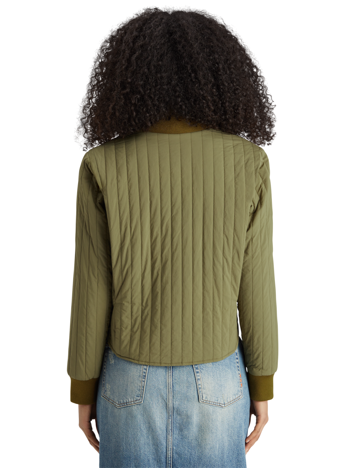 REVERSIBLE VERTICAL QUILT BOMBER