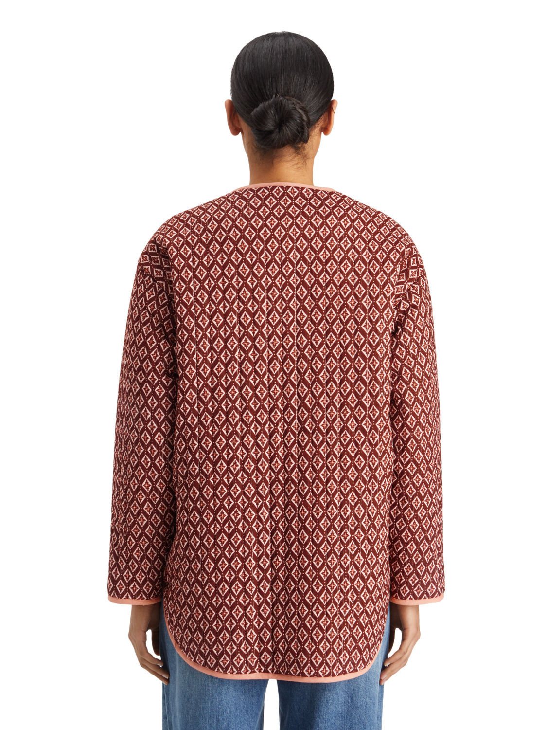 REVERSIBLE BLOCKPRINT LINER JACKET
