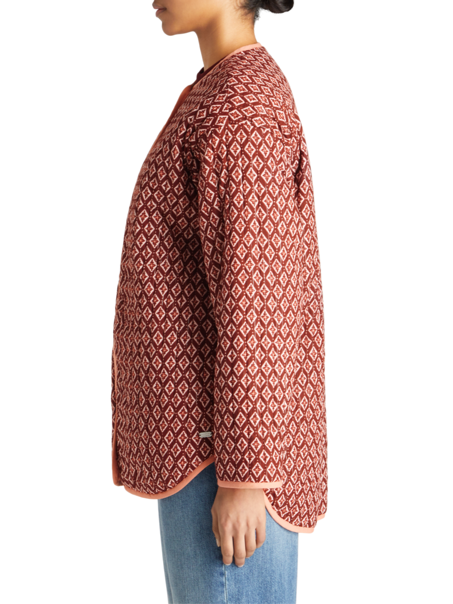 REVERSIBLE BLOCKPRINT LINER JACKET