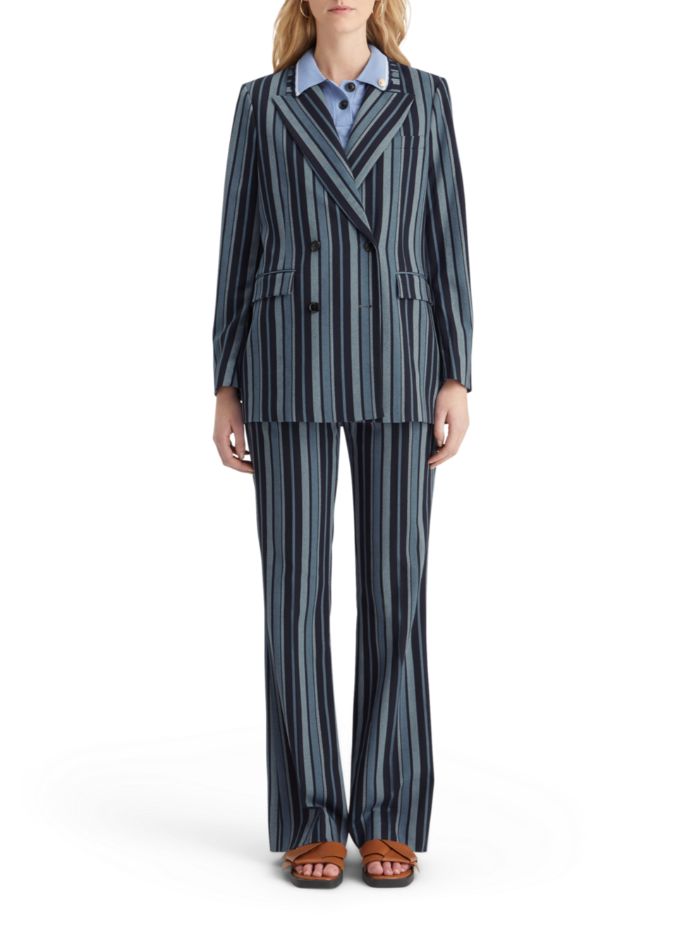 FITTED DB STRIPED BLAZER