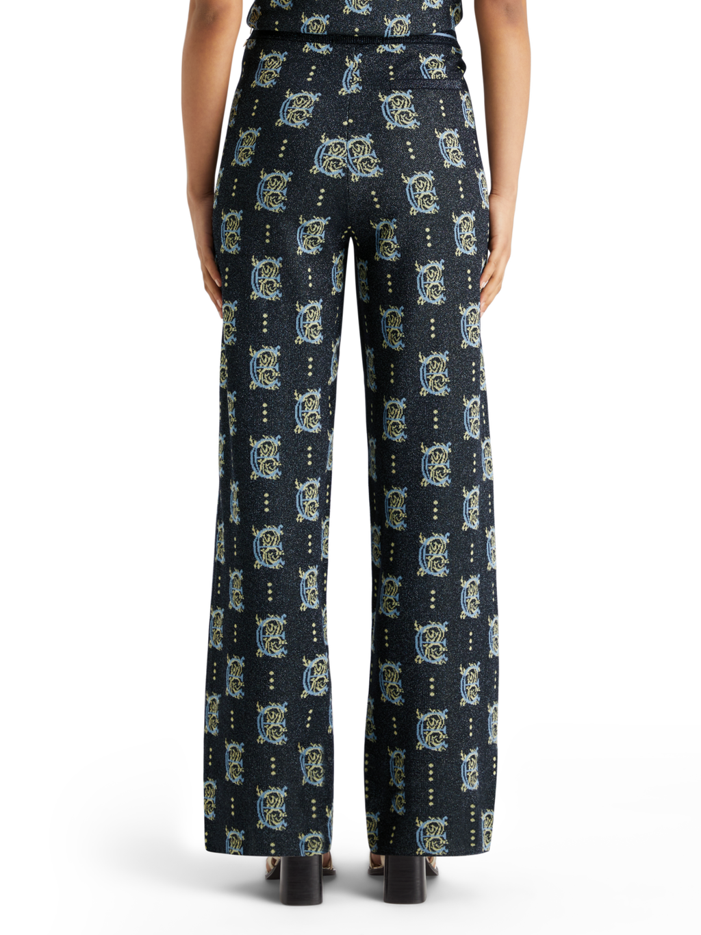 JACQUARD KNITTED TROUSERS