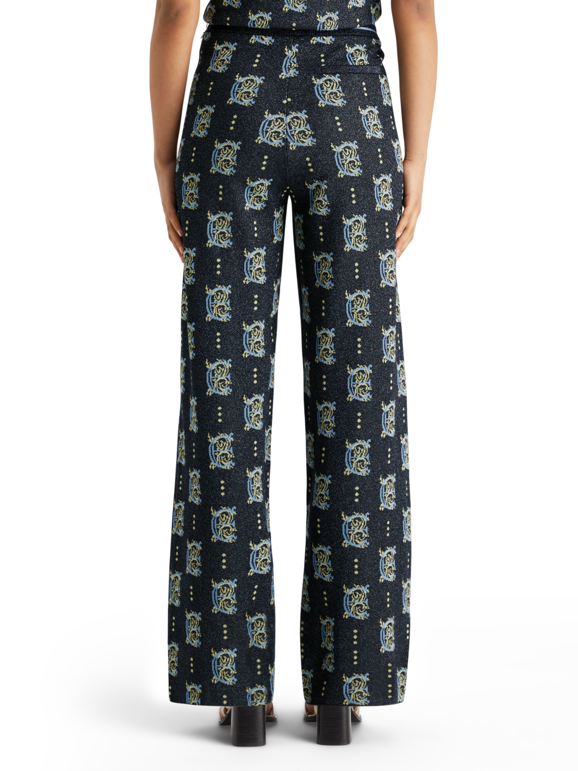 JACQUARD KNITTED TROUSERS