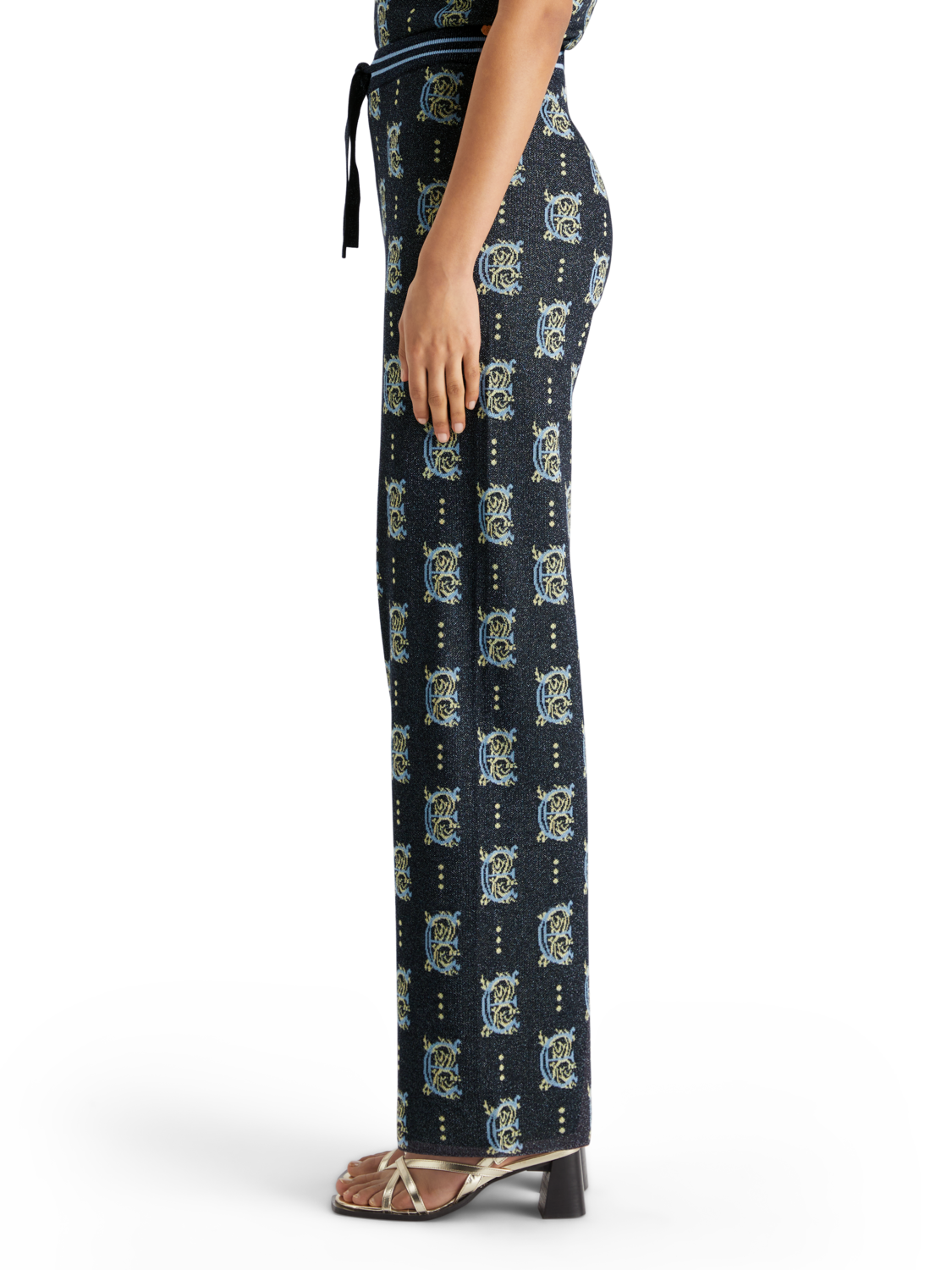 JACQUARD KNITTED TROUSERS