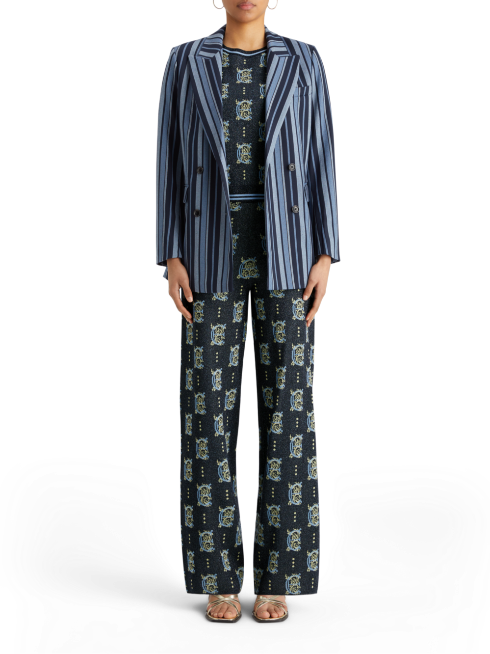 JACQUARD KNITTED TROUSERS