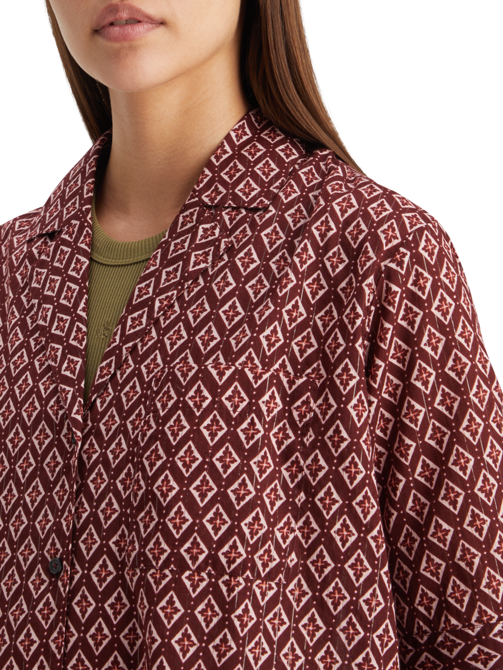 SS SHIRT LUREX PRINT