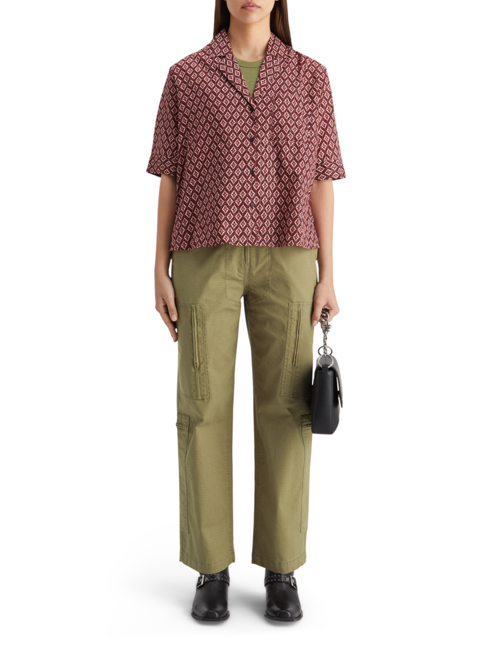 SS SHIRT LUREX PRINT