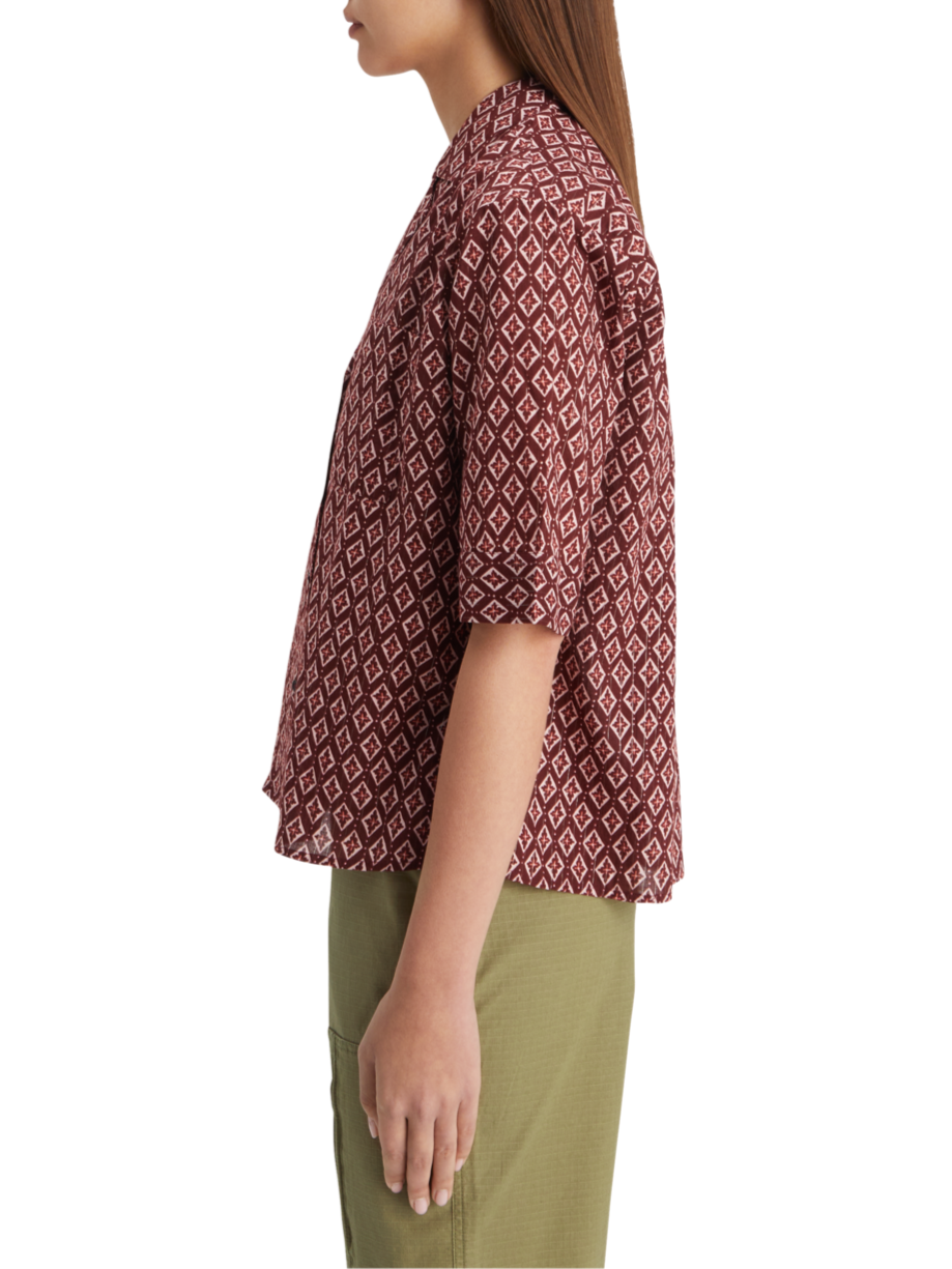 SS SHIRT LUREX PRINT
