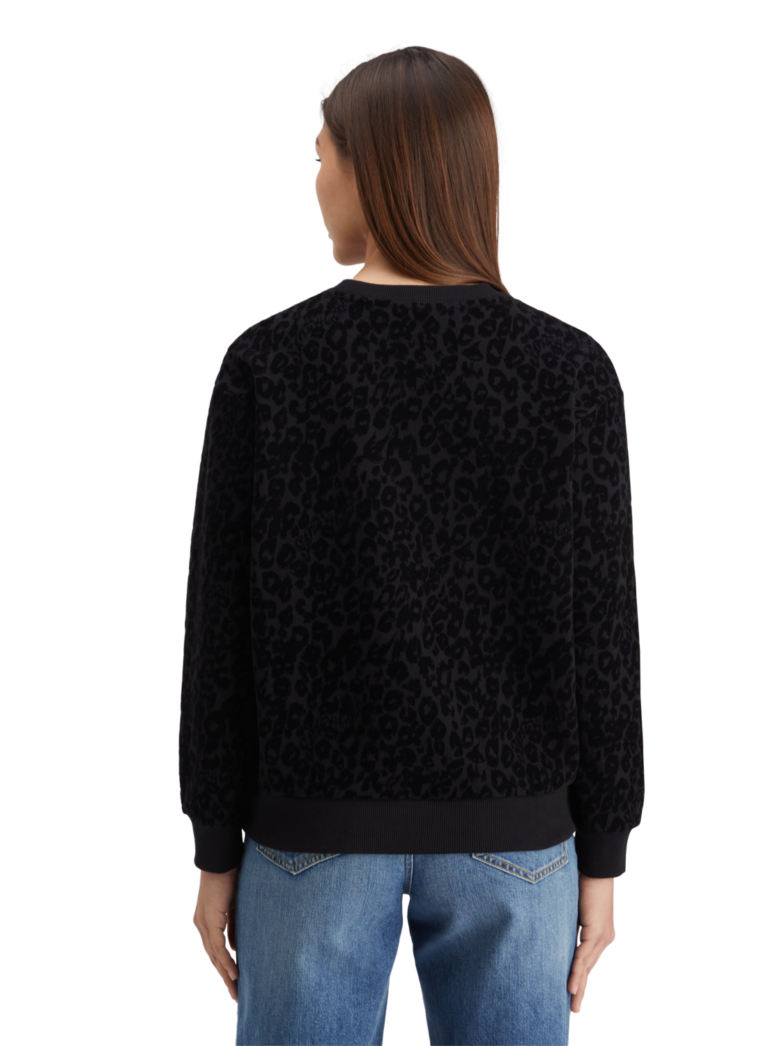 RELAXED FIT SWEATSHIRT WITH FLOCK ARTWORK