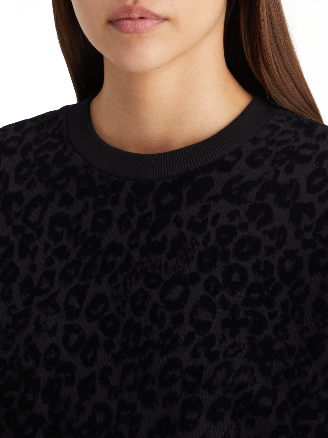RELAXED FIT SWEATSHIRT WITH FLOCK ARTWORK