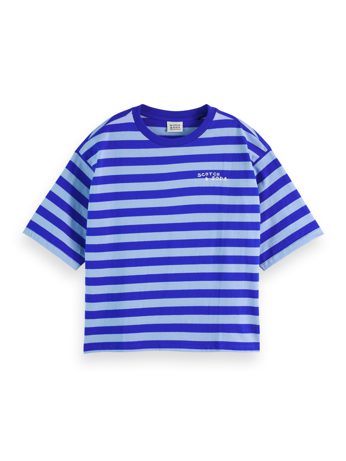 STRIPED CROPPED T-SHIRT