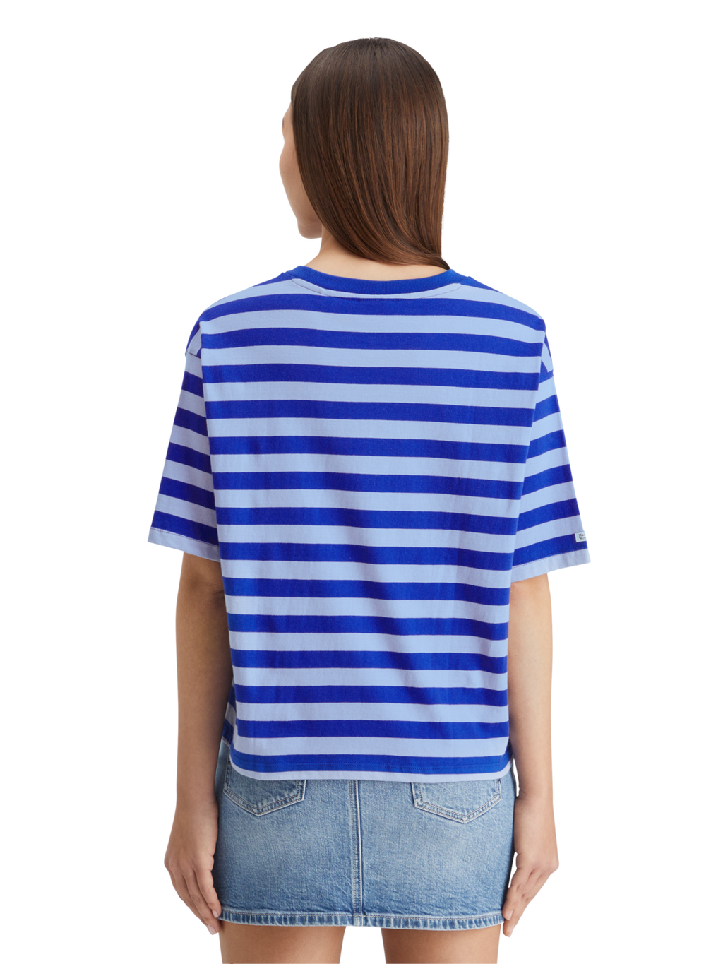 STRIPED CROPPED T-SHIRT