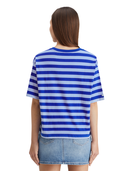 STRIPED CROPPED T-SHIRT