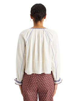 TOP WITH EMBROIDERY DETAILS