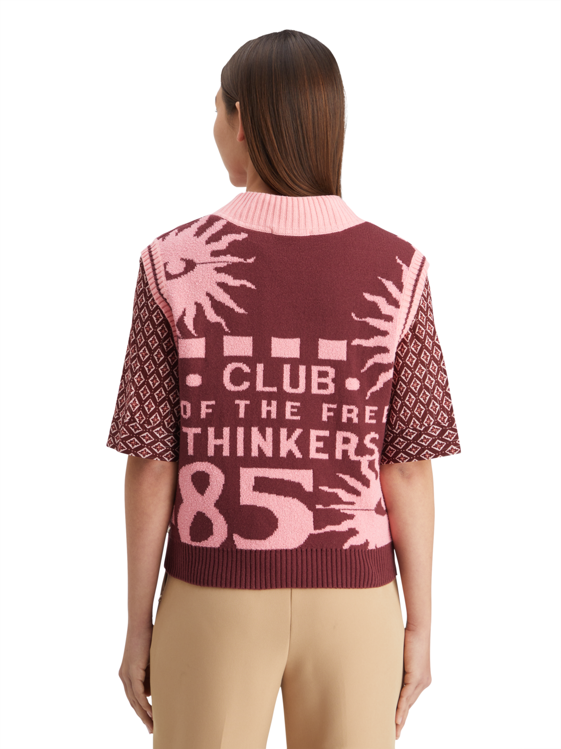 JACQUARD KNITTED SPENCER