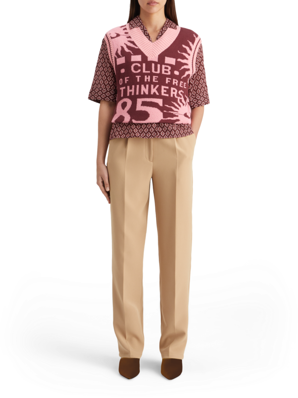 JACQUARD KNITTED SPENCER