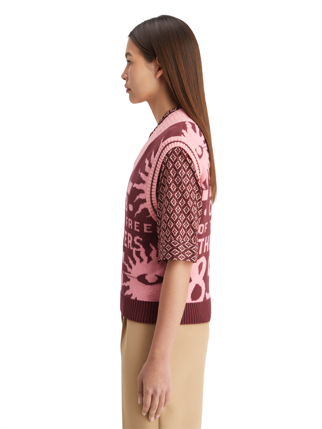 JACQUARD KNITTED SPENCER