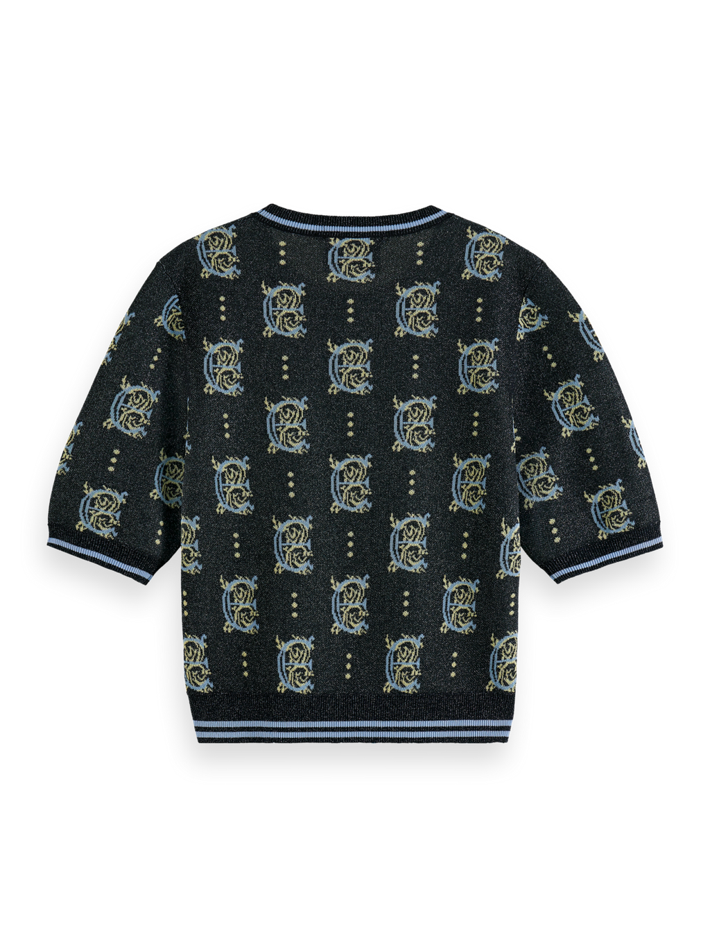JACQUARD CROPPED PULLOVER
