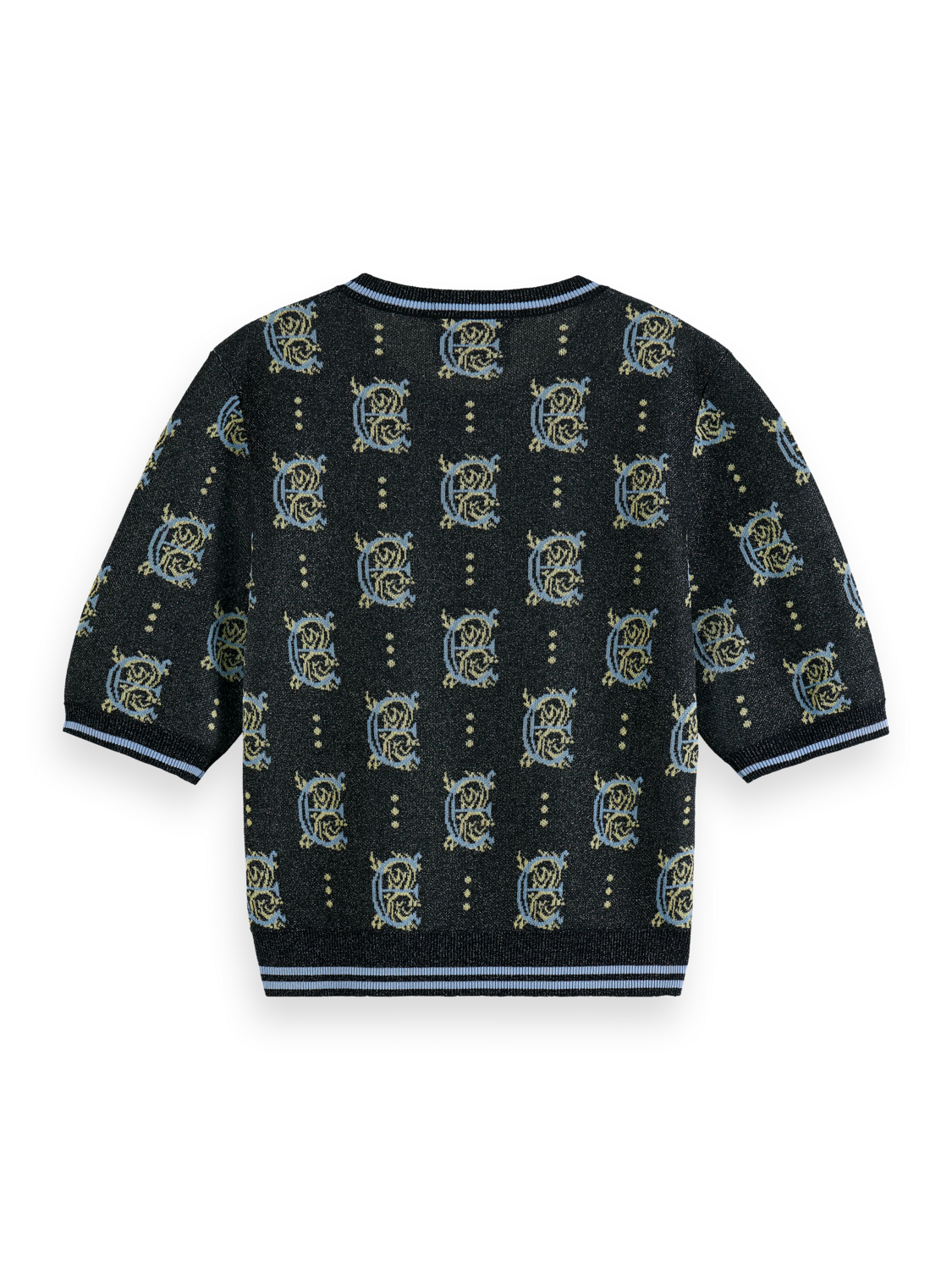 JACQUARD CROPPED PULLOVER