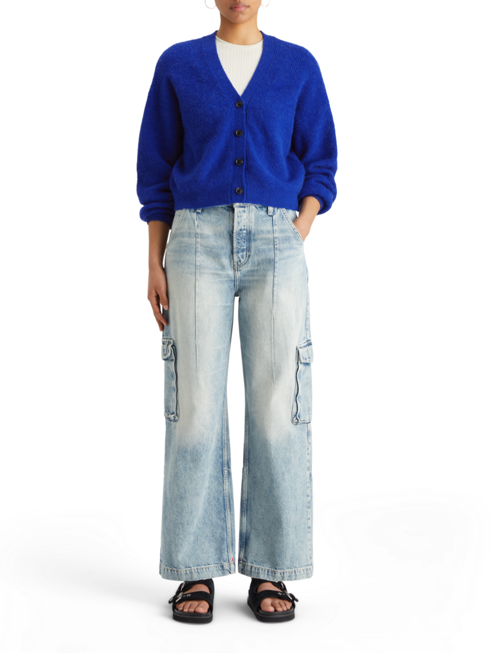 FUZZY RELAXED CARDIGAN
