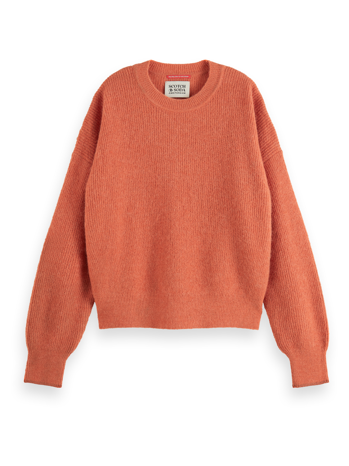 FUZZY CREW NECK PULLOVER