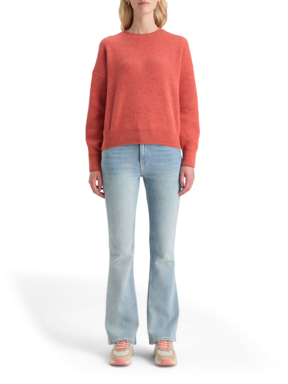 FUZZY CREW NECK PULLOVER