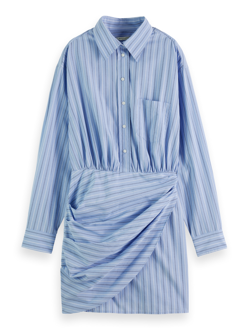 MINI POPLIN WRAP DRESS