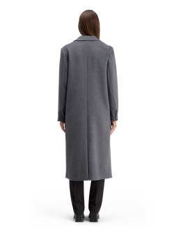 DOUBLE BREASTED TAILORED WOOL BLEND COAT