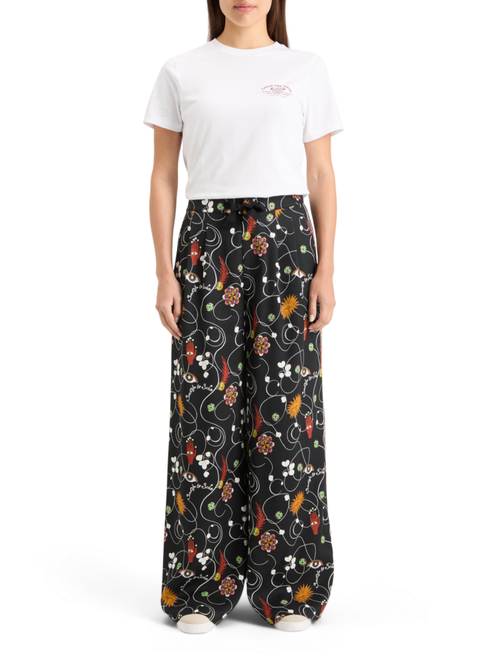 ELENI WIDE LEG PYJAMA PANT