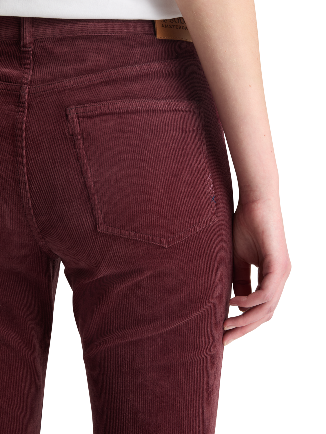 THE CHARM CLASSIC FLARED JEANS IN COLOURED STRETCH CORDUROY