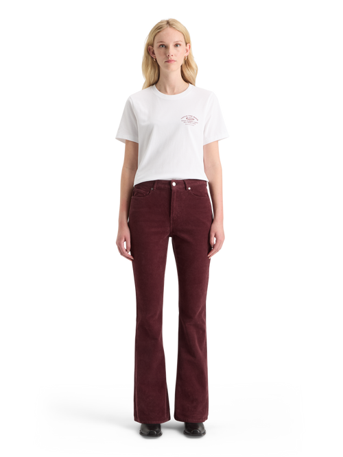 THE CHARM CLASSIC FLARED JEANS IN COLOURED STRETCH CORDUROY