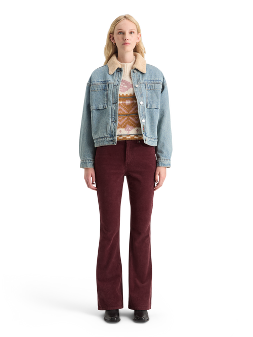 THE CHARM CLASSIC FLARED JEANS IN COLOURED STRETCH CORDUROY