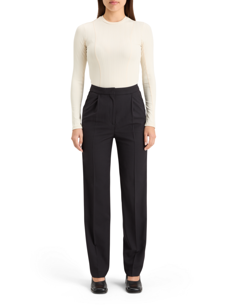 ROBYN - TUXEDO PANT WITH SATIN DETAIL
