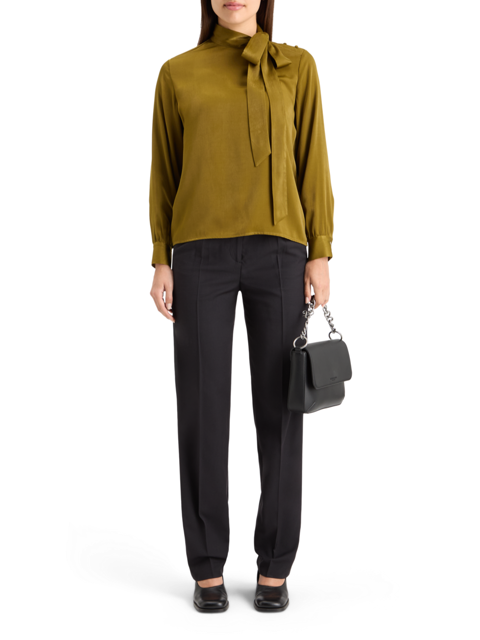 ROBYN - TUXEDO PANT WITH SATIN DETAIL