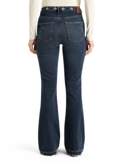 THE CHARM FLARED JEANS WITH EMBROIDERY DETAILS - ROAD  TRIP