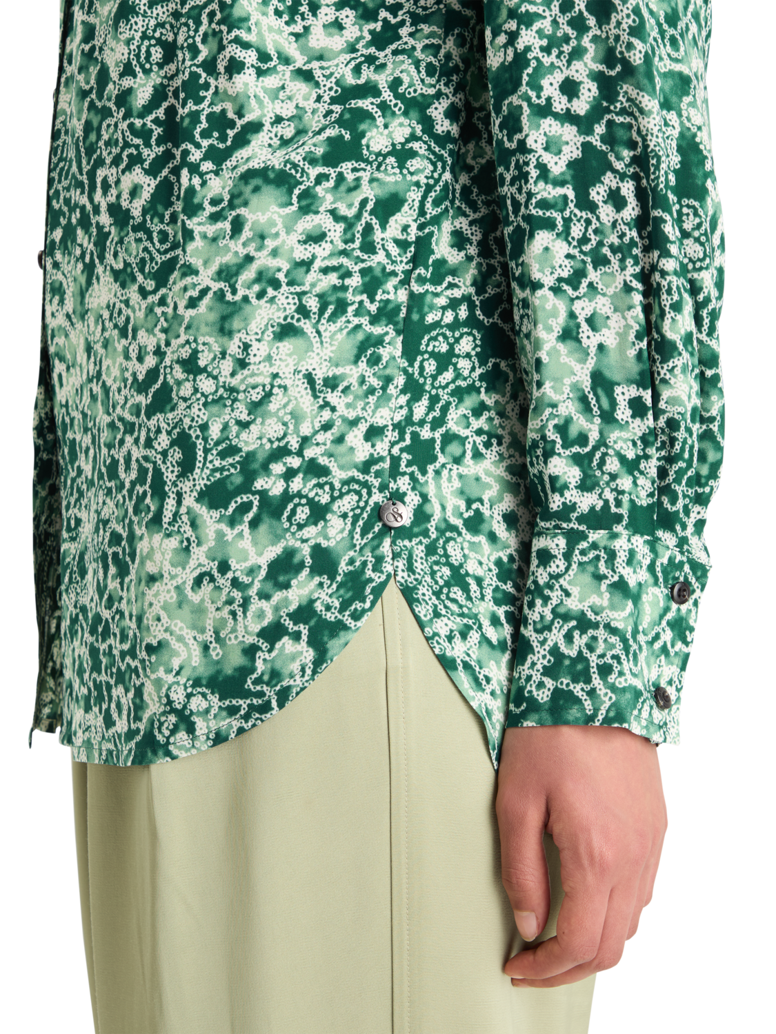 VISCOSE PRINTED RELAXED FIT SHIRT