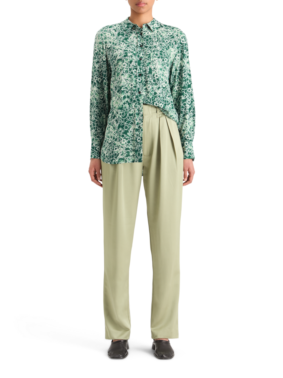 VISCOSE PRINTED RELAXED FIT SHIRT