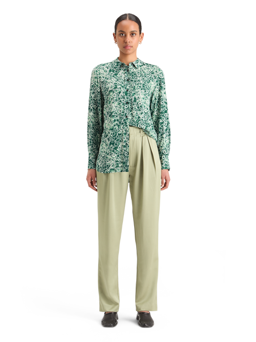 VISCOSE PRINTED RELAXED FIT SHIRT