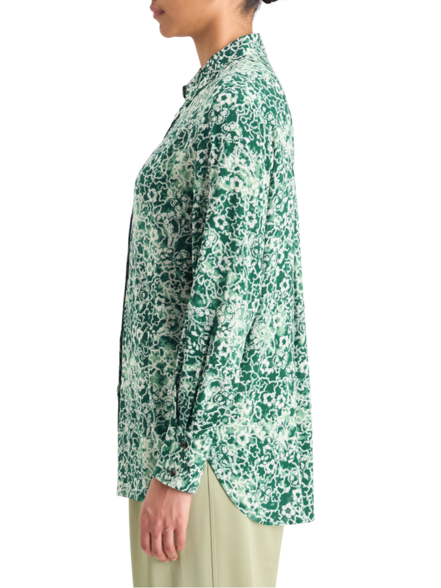 VISCOSE PRINTED RELAXED FIT SHIRT