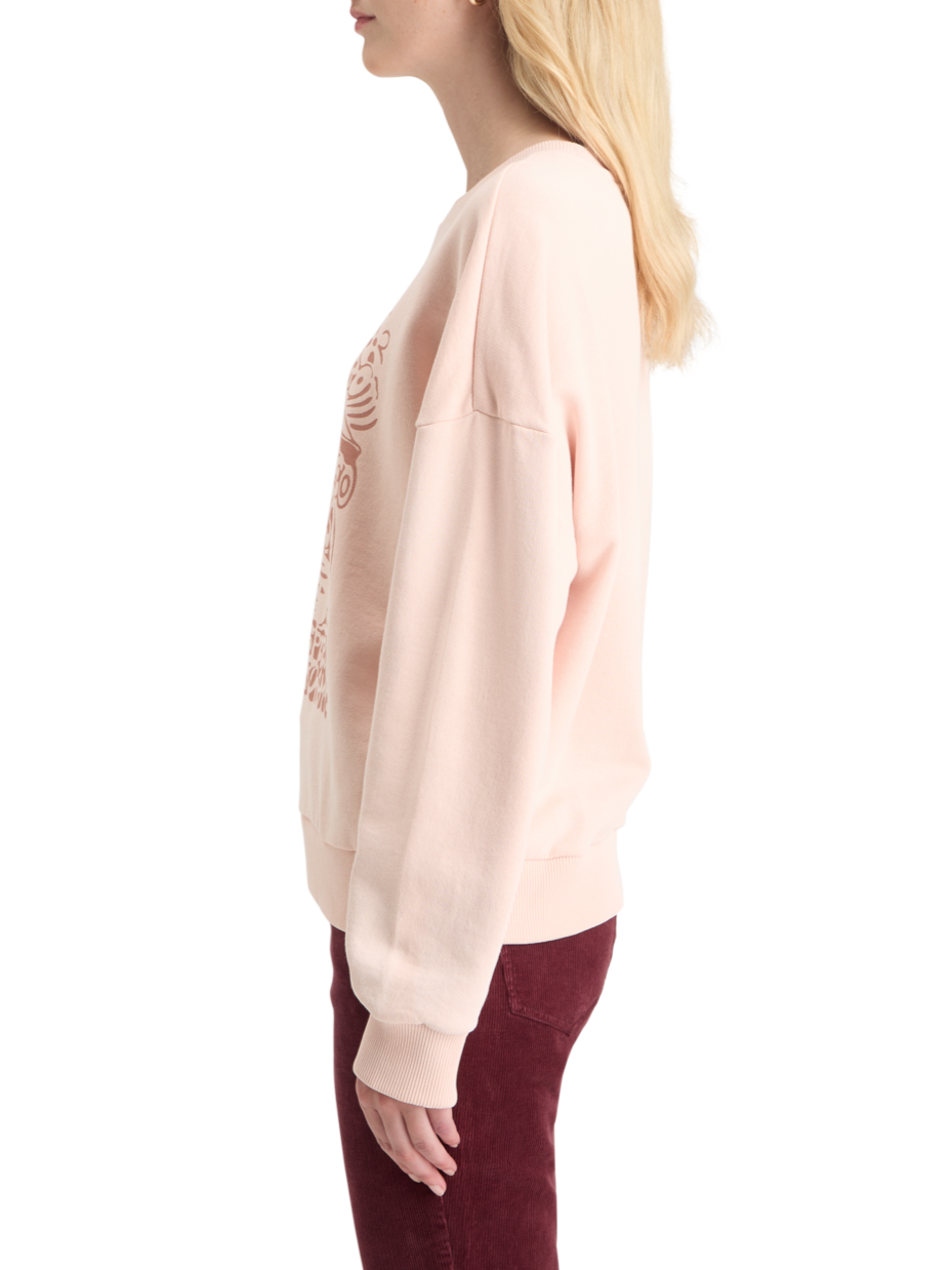 CHEST ARTWORK BOYFRIEND FIT SWEATSHIRT