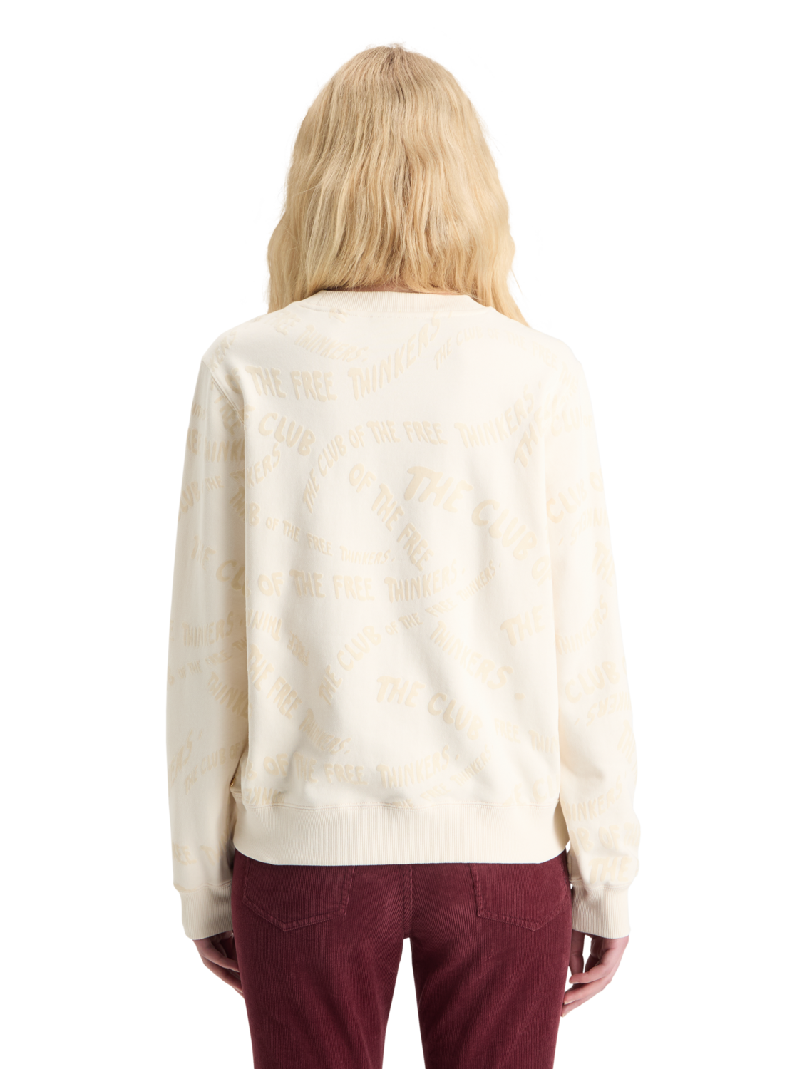 FLOCK AOP REGULAR FIT SWEATSHIRT