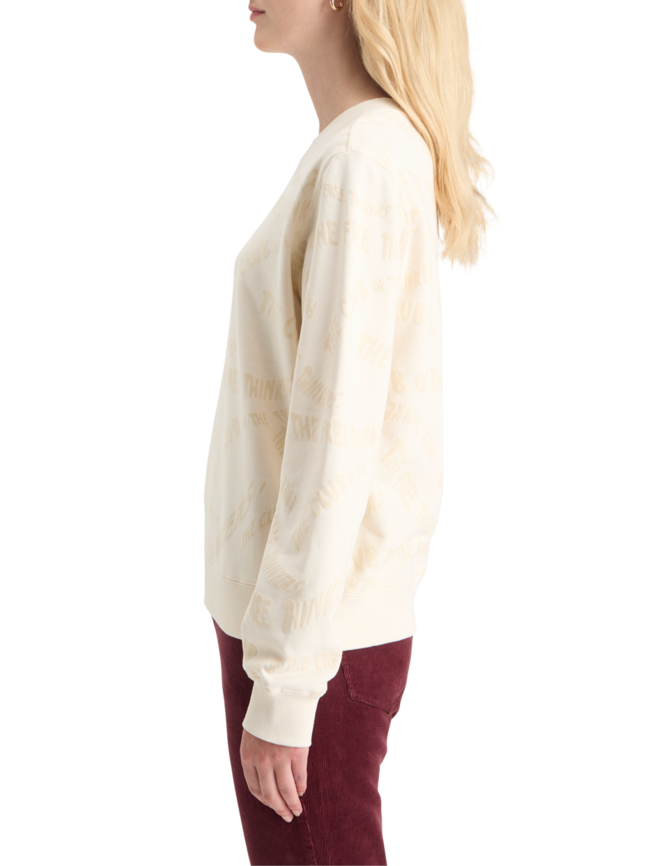 FLOCK AOP REGULAR FIT SWEATSHIRT