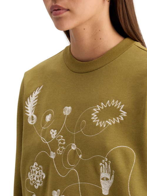 EMBROIDERED REGULAR FIT SWEATSHIRT