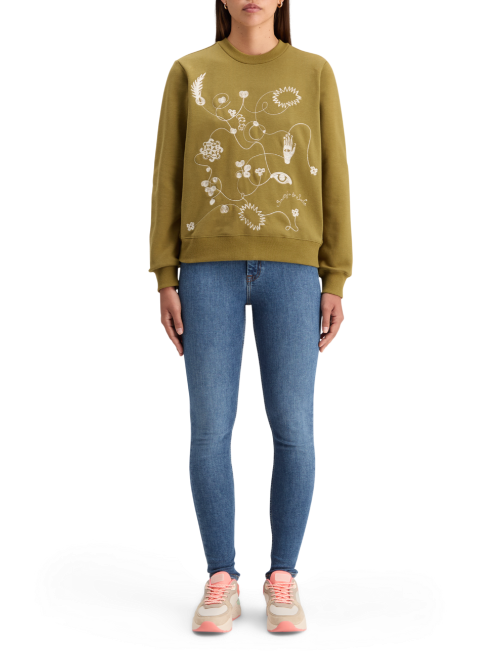 EMBROIDERED REGULAR FIT SWEATSHIRT