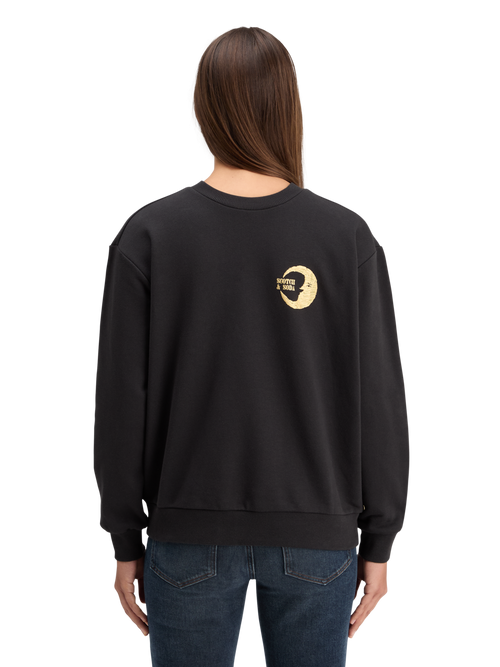 FRONT BACK FESTIVE ARTWORK RELAXED FIT SWEATSHIRT