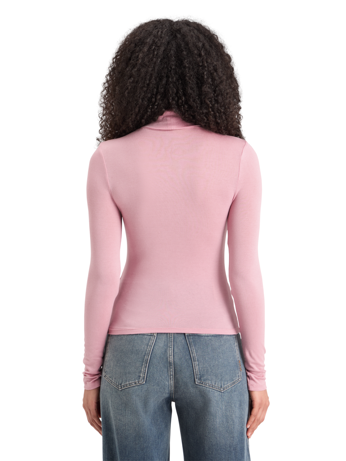 ROLL UP NECK LONG SLEEVE T-SHIRT