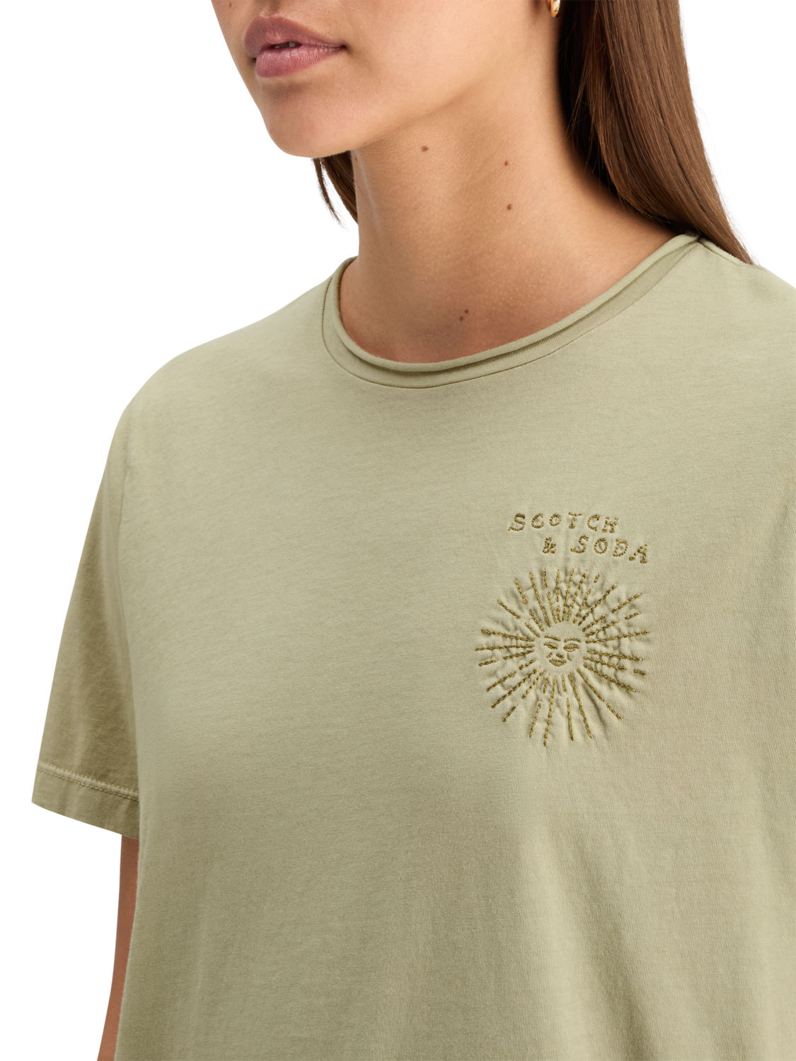 WASHED WITH CHEST ARTWORK RELAXED FIT T-SHIRT