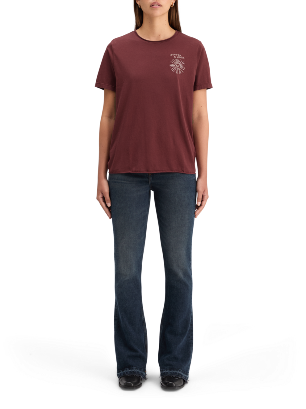 WASHED WITH CHEST ARTWORK RELAXED FIT T-SHIRT