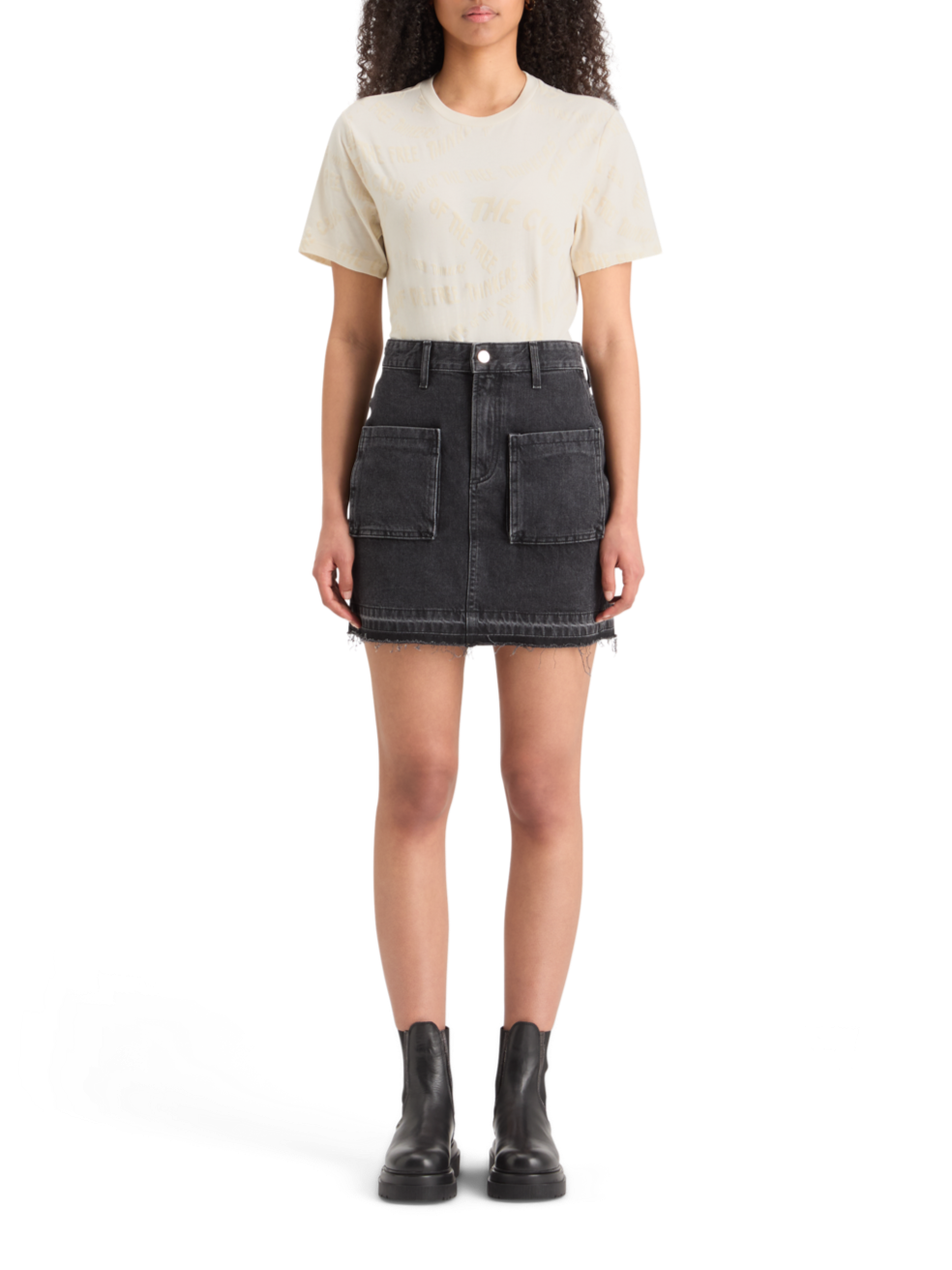 FLOCK AOP REGULAR FIT T-SHIRT