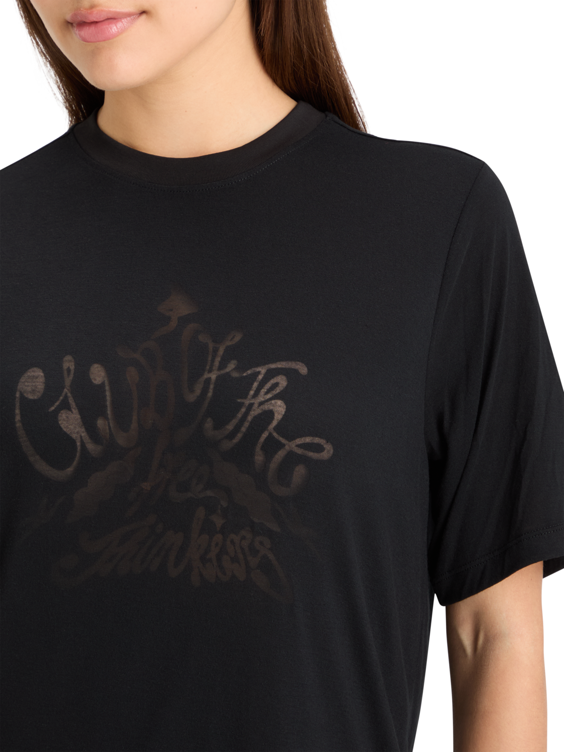 BURN OUT ARTWORK RELAXED FIT T-SHIRT